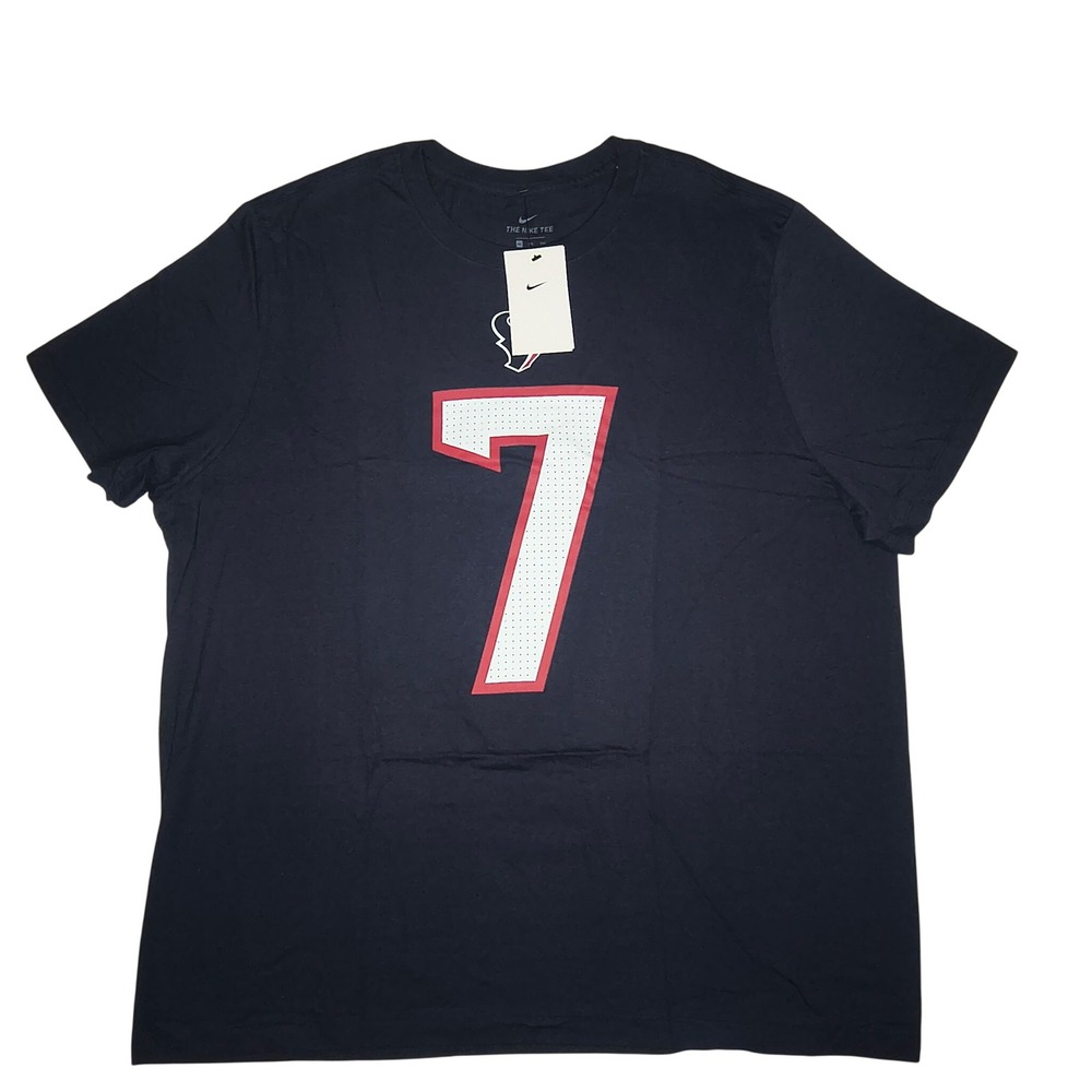NWT Nike C.J. Stroud #7 Houston Texans Player T-Shirt Navy Men's XXL